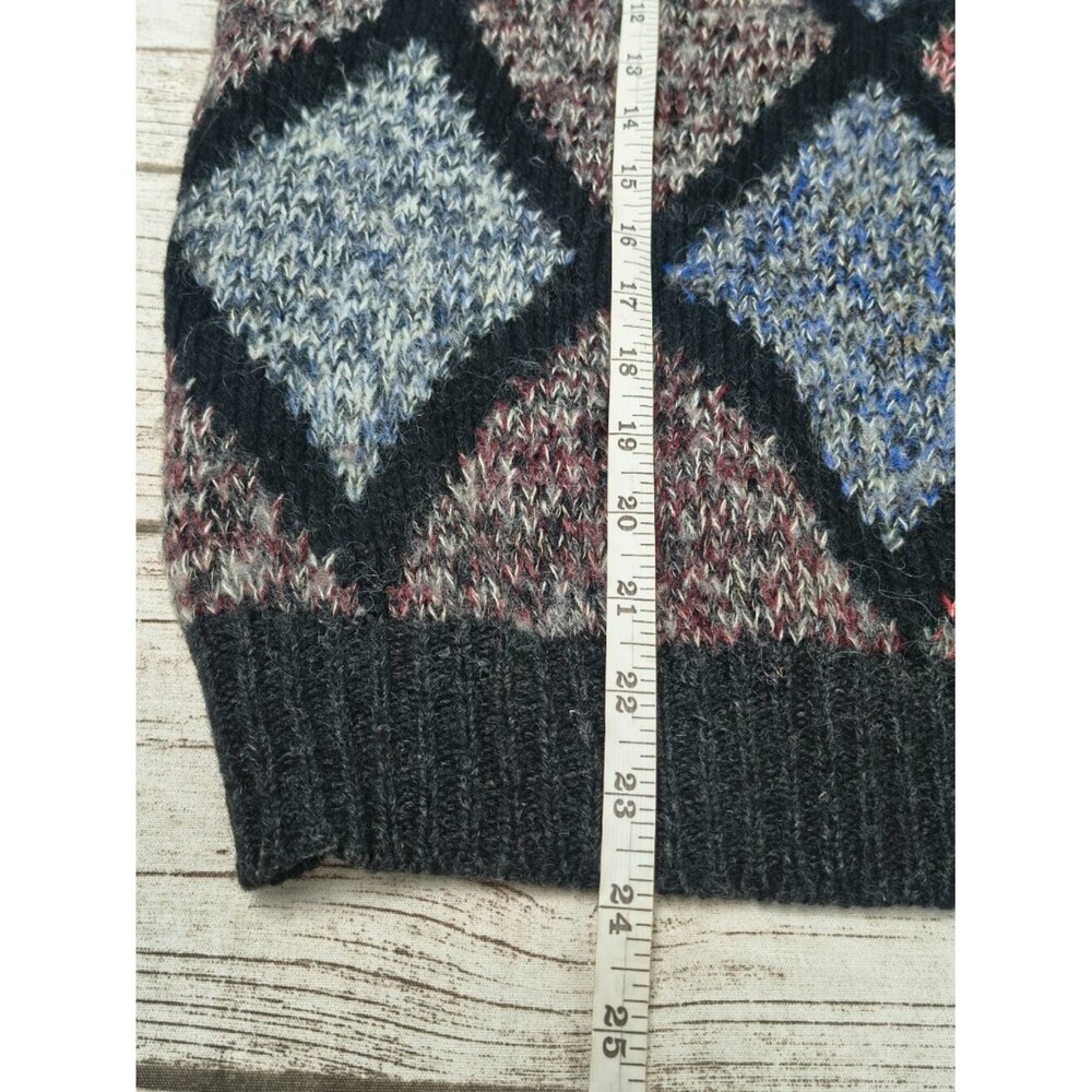 Vintage Rendezvous Multi Color Argyle Pattern Sweater Size 54 (Runs Small) - Picture 4 of 6